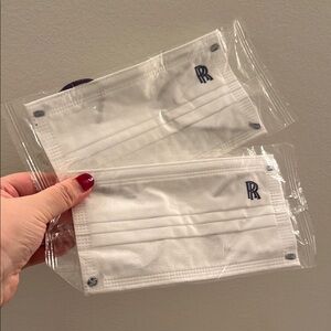 Rolls-Royce Luxury White Face Mask w purple string New!